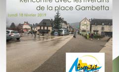 Echanges avec les riverains sur le réaménagement de la Place Gambetta