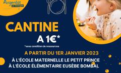 Cantine à 1€